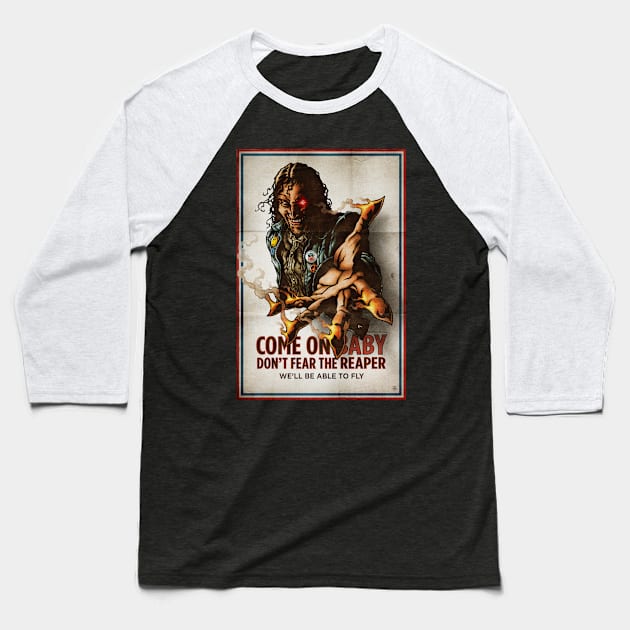 Don't Fear The Reaper Baseball T-Shirt by ShokXoneStudios